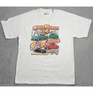 Vintage Iron Horse Get Together Fourth Annual T Shirts Mens Large White Car Show